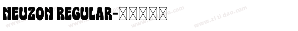 Neuzon Regular字体转换
